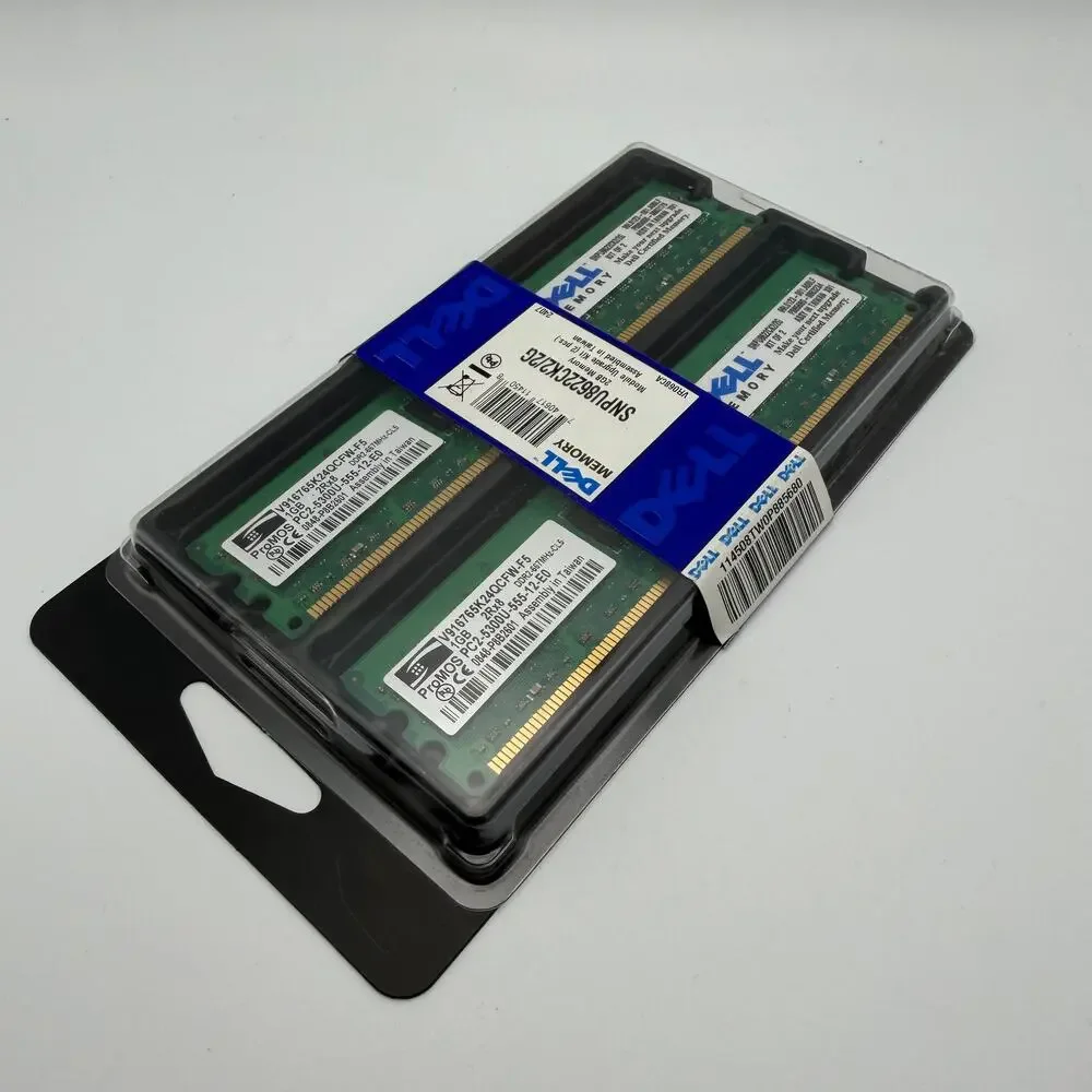 Dell 2GB (2x1GB) DDR2-667 PC2-5300U 240-Pin DIMM Unbuffered SNPU8622CK2/2G